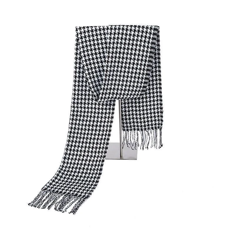 Trendy houndstooth Bufanda de lana de cachemira Original Design