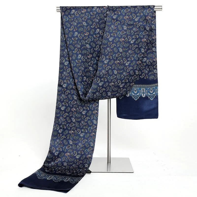 Refined Pañuelo de seda paisley clásico Original Design