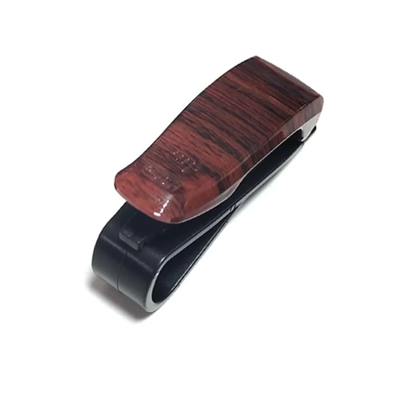 Recyclable Pinza para gafas de sol de madera para coche Flexible