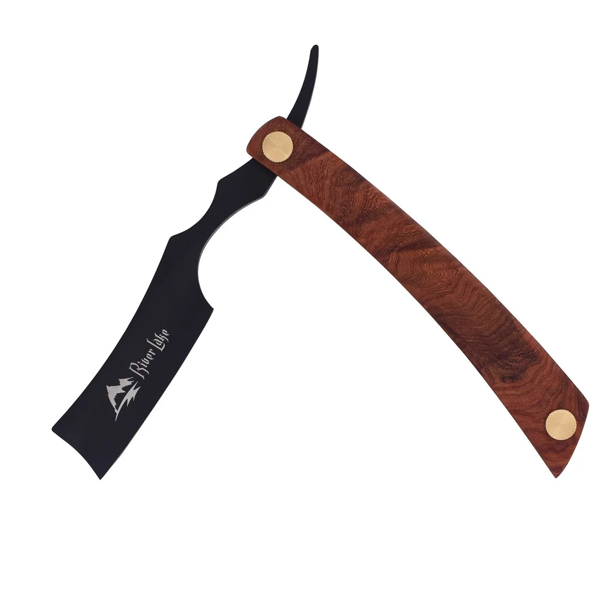 Easy-to-Use River Lake Navaja de afeitar vintage de filo recto Detailed