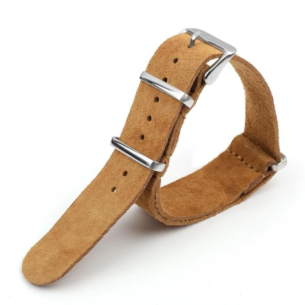 Certified Maurice Correa Zulu de ante suave con hebilla plateada Eco-Friendly
