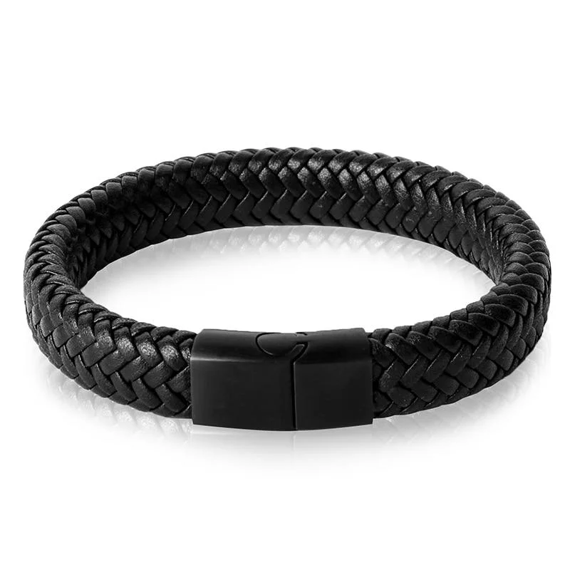 Sustainable Robin Pulsera minimalista de cuero Easy-to-Use