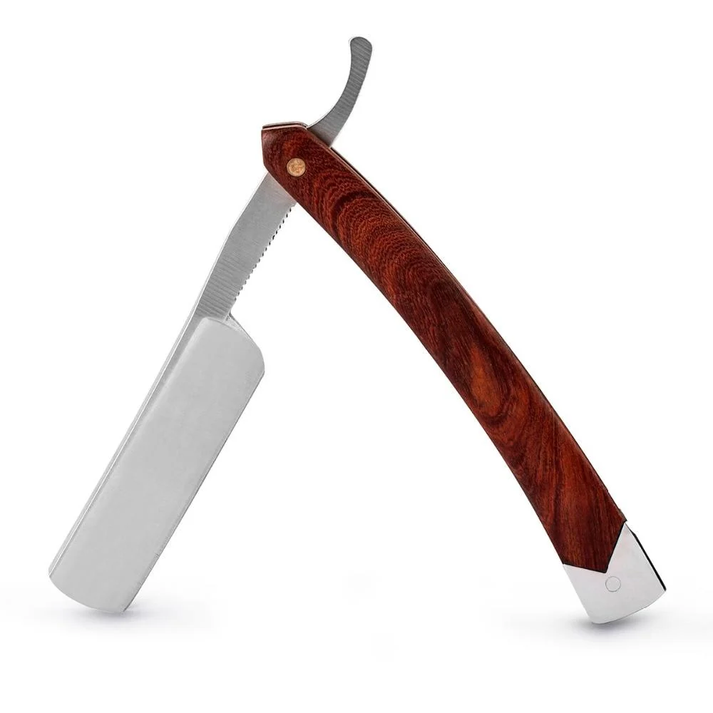 High-Performance Bernardo Navaja recta con mango de madera High-Grade