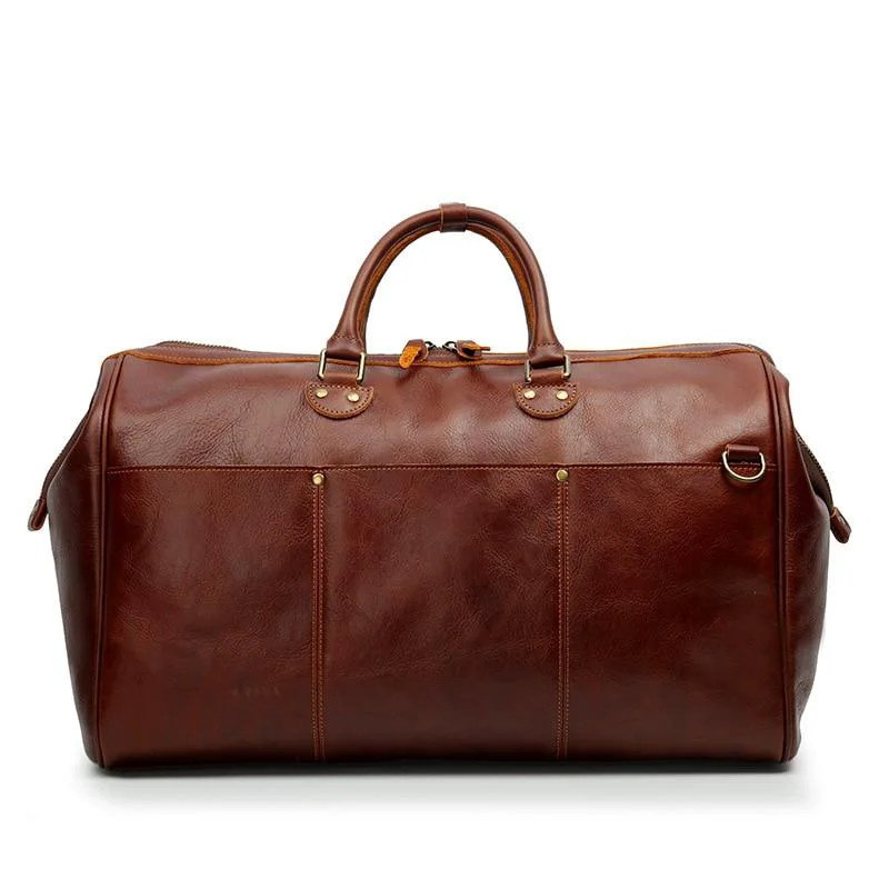 Fashionable Elias Bolsa de viaje de piel de vaca Relaxed