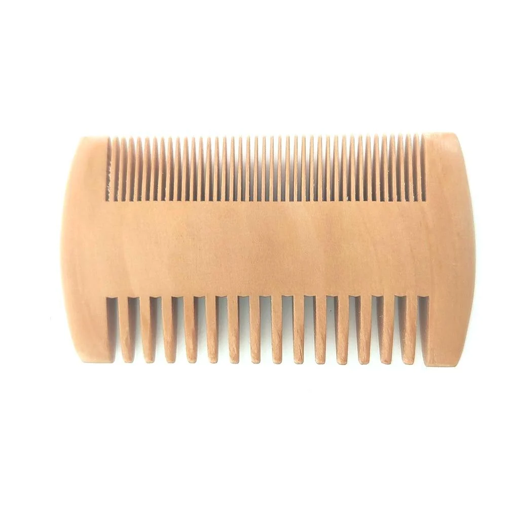 Clean Peine para barba de madera de peral de doble cara Quality