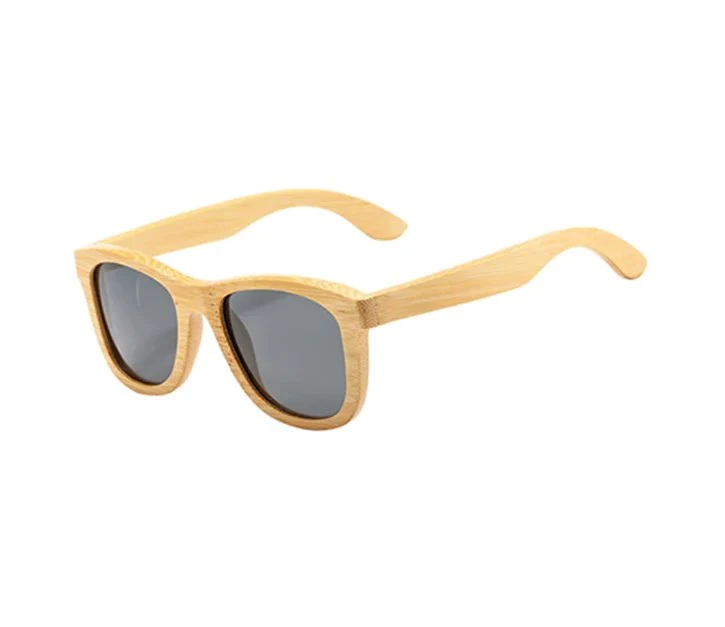Soft Panama Retro Gafas de sol de bambú polarizadas Professional