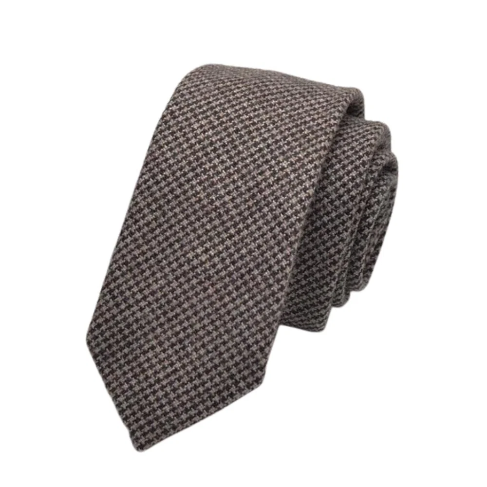 Environmentally Friendly Houndstooth Corbata de lana Professional