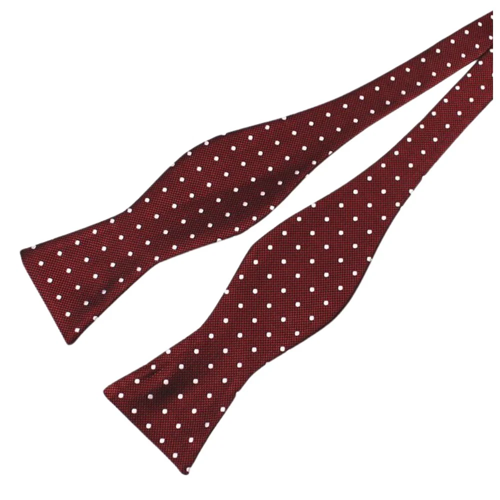Reusable Pajarita de seda de lunares Sophisticated