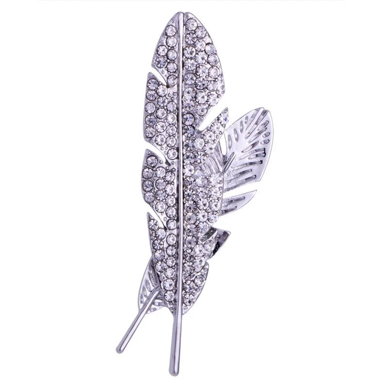 Prestigious Alfiler de solapa con pluma de strass Original