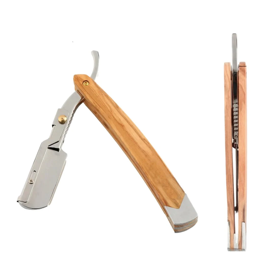 Fashionable Juego de maquinillas de afeitar profesionales Shavette de doble filo Consistent