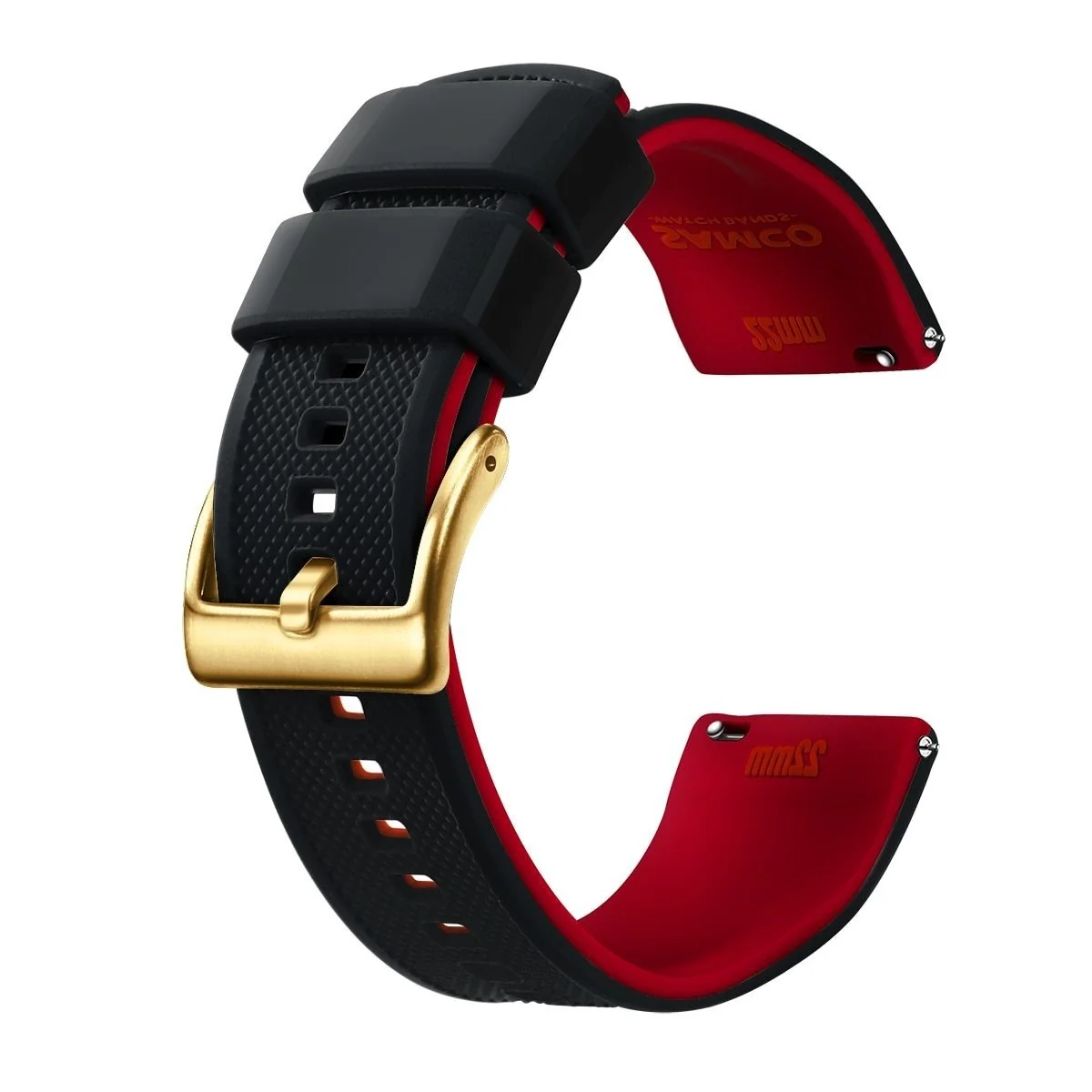 Quality Rafael Correa de silicona para reloj Tropic con hebilla hebijón dorada Consistent
