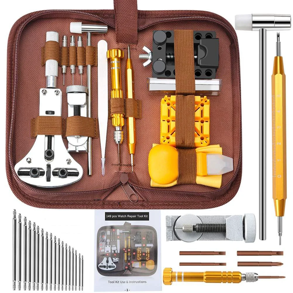 Powerful GR Kit definitivo de herramientas de reparación de relojes 149 piezas First-Class