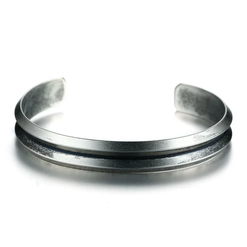 Sustainable Nicklas Pulsera de acero inoxidable Genuine