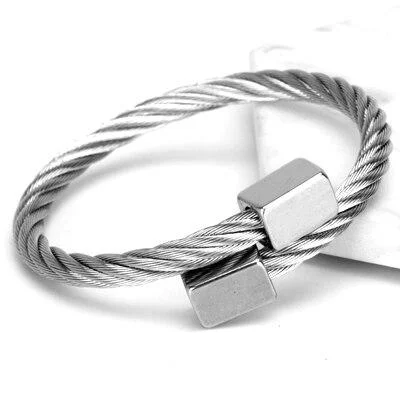 Unique Mario Pulsera de acero inoxidable Clean