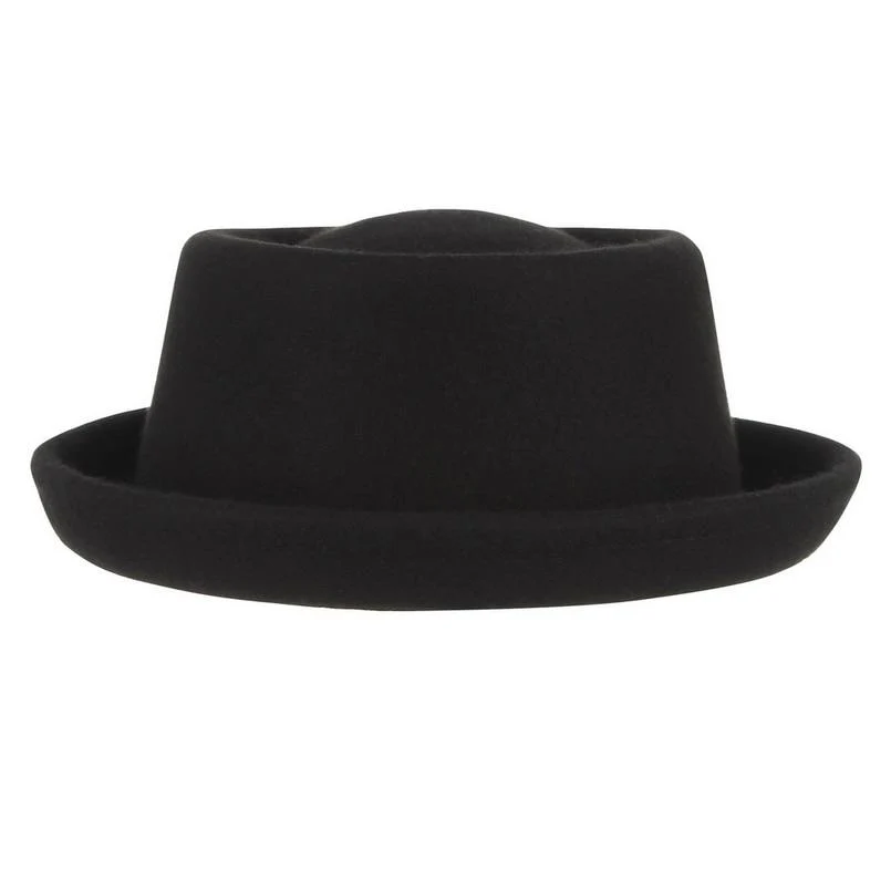 Dependable Classic Soft Wool Felt Pork Pie Hat Premium Material