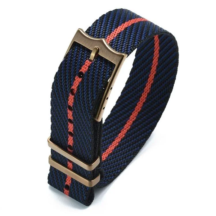 Casual Patrice Correa de reloj Zulu de nylon con hebilla de cobre Smart