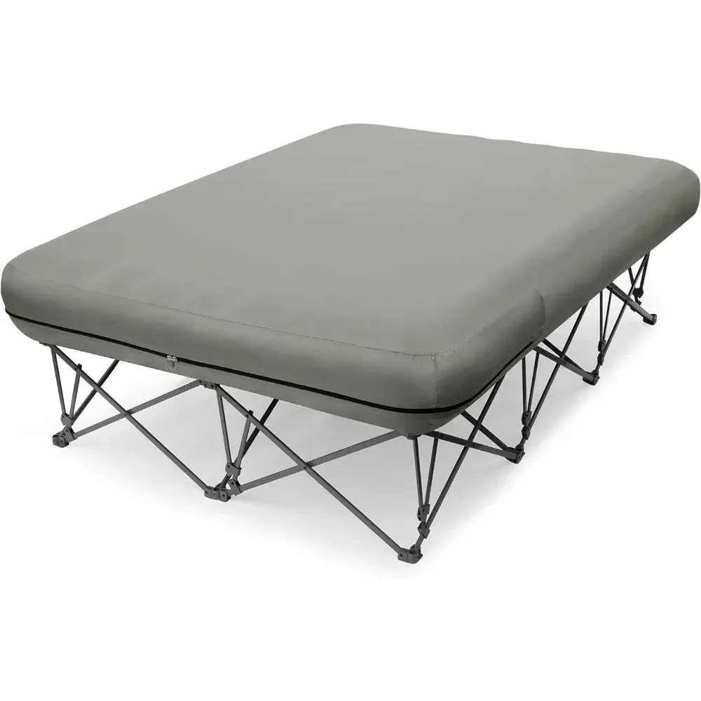 Functional 2-Person Camping Cot with Inflatable Air Mattress – Portable Folding Bed for Outdoor Travel and Beach Vacations About this item Efficient