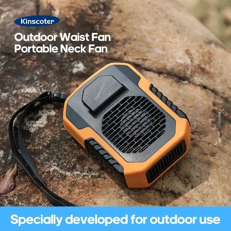 Specialty Ventilador de cuello cintura colgante de 6000 mAh - Mini ventilador portátil recargable por USB para acampar al aire libre senderismo escalada y deportes Pure