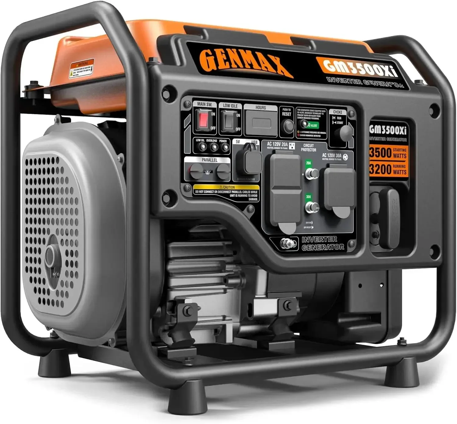 Crafted Generador inversor GM3500Xi de estructura abierta apto para vehículos recreativos 3500 vatios pico tecnología silenciosa Flexible