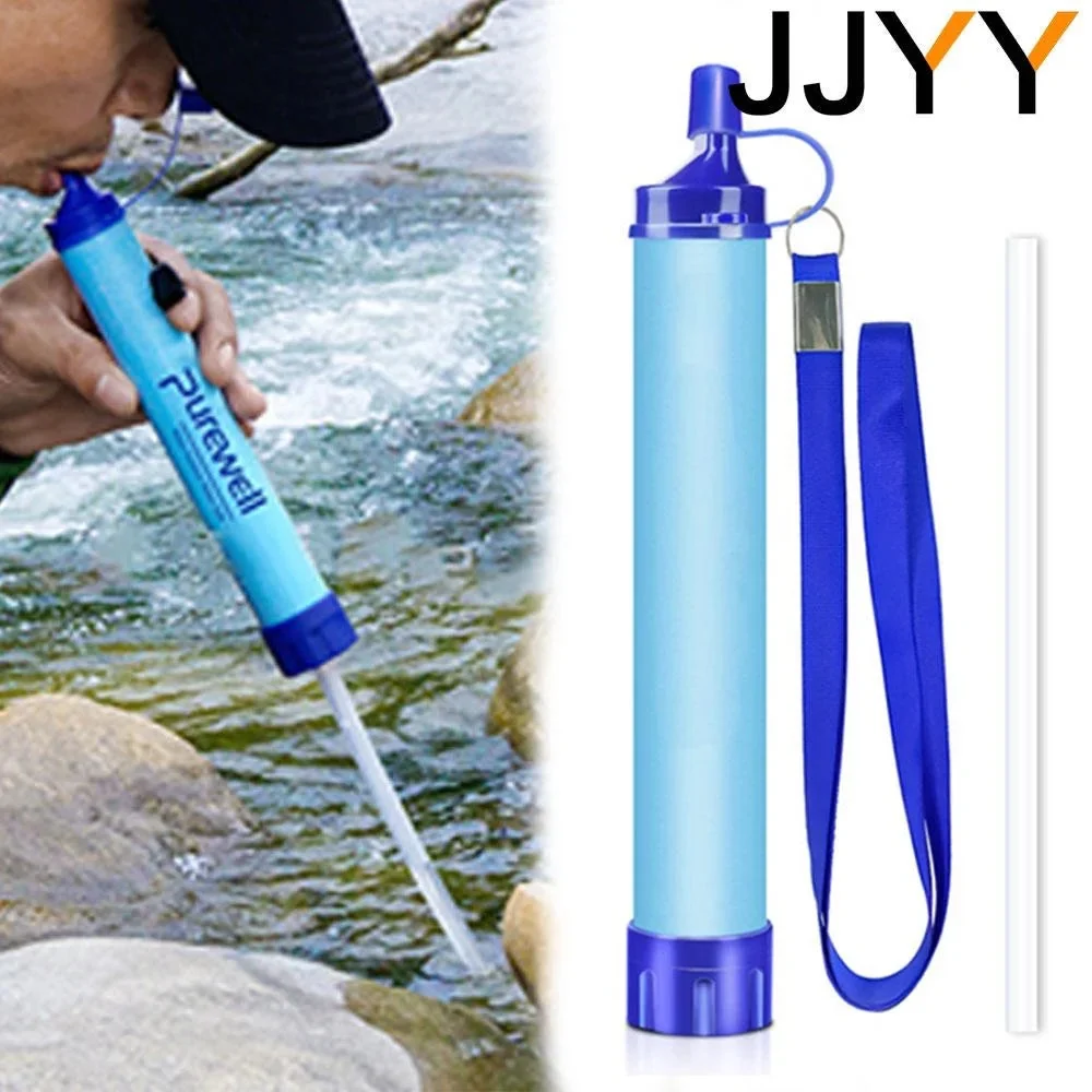 Flexible Portable Water Filter Straw – Outdoor Water Purifier for Camping Hiking Emergency Survival Organic
