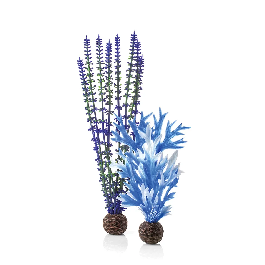 Traditional BiOrb Aquarium Easy Plant Set Blue Purple 2 Pack Medium Exclusive