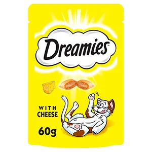 Functional Dreamies Cat Treat Biscuits with Cheese 60g Natural
