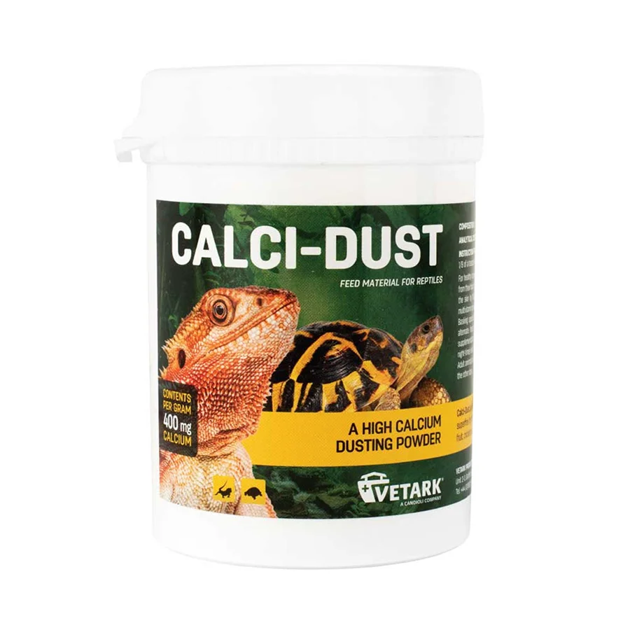 Lightweight Vetark Natural Calcium Supplement Calci-Dust for Reptiles 150g Consistent