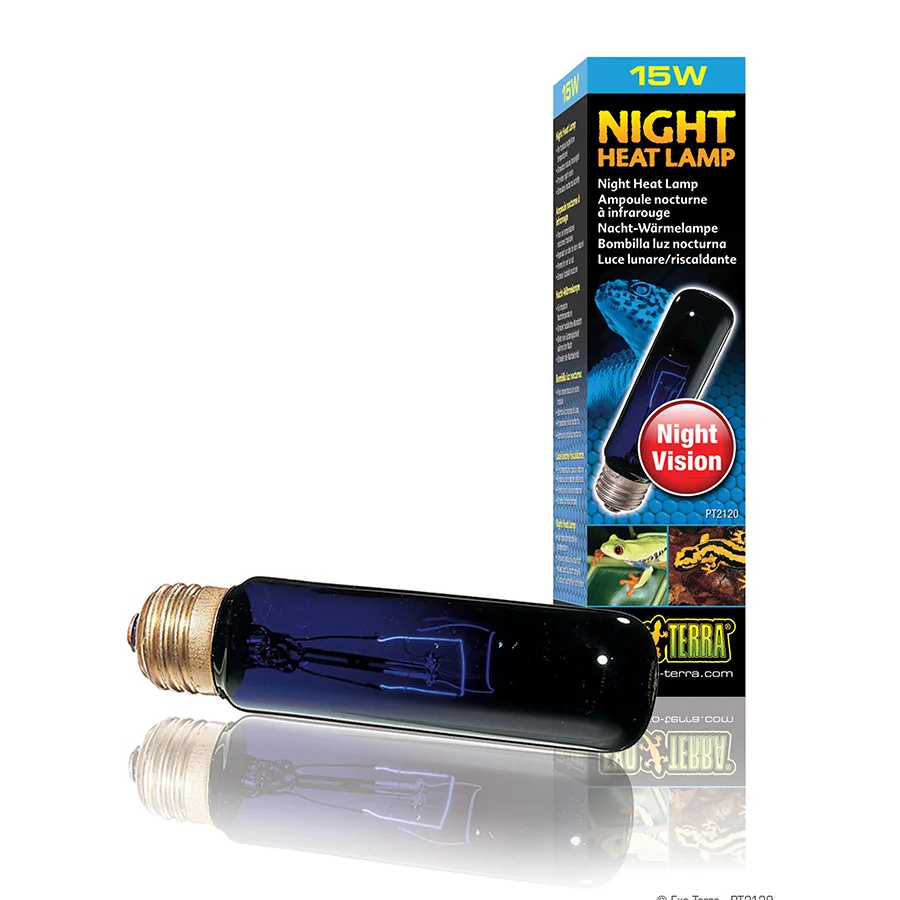 Environmentally Friendly Exo Terra Reptile NightGlo Moonlight Heat Lamp 15W Reliable