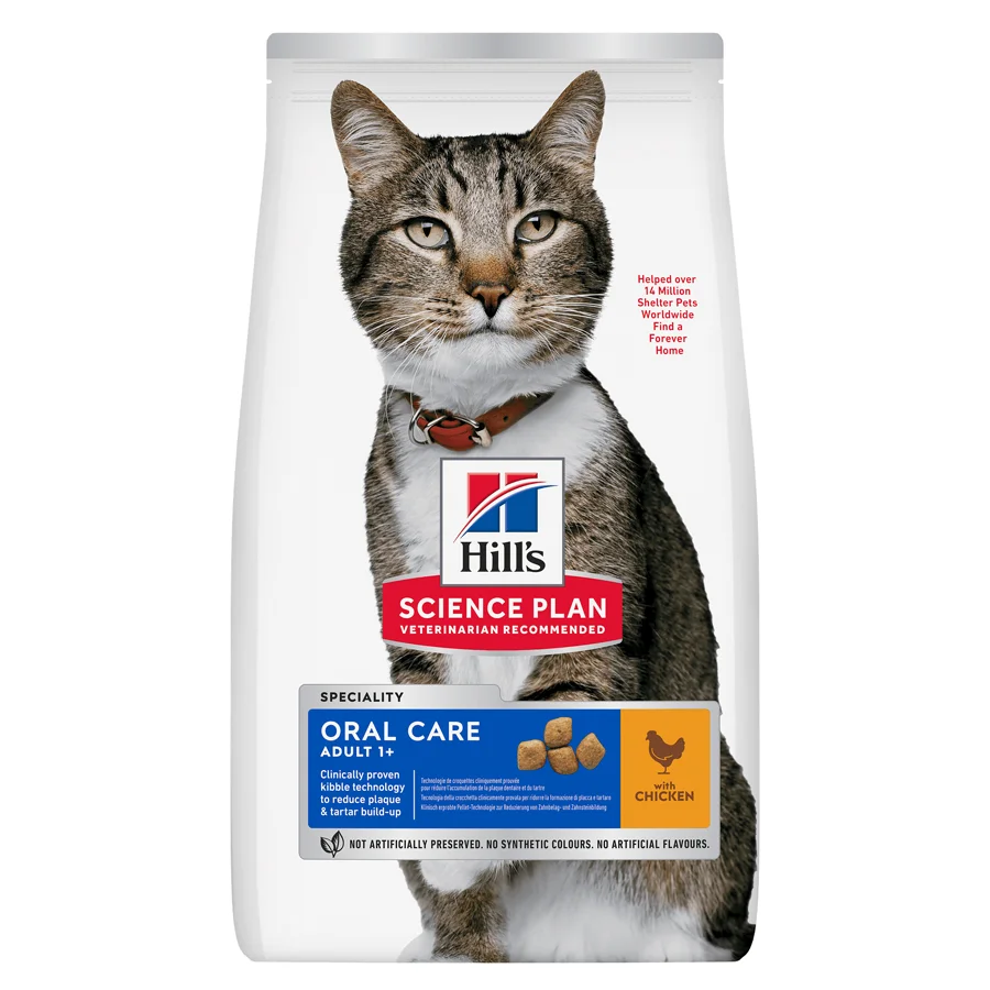 Selected Hill x27 s Science Plan Oral Care Adult Dry Cat Food Chicken 1.5kg Sophisticated