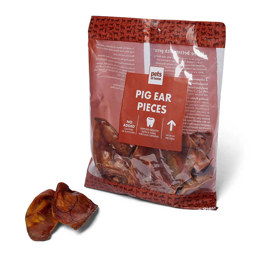 Eco-Friendly Pets at Home Pig Ear Dog Treats 10 Pack Specialty