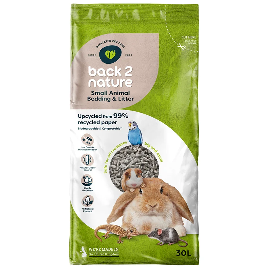 Outstanding Back 2 Nature Small Animal Bird Bedding Litter 30L Dependable