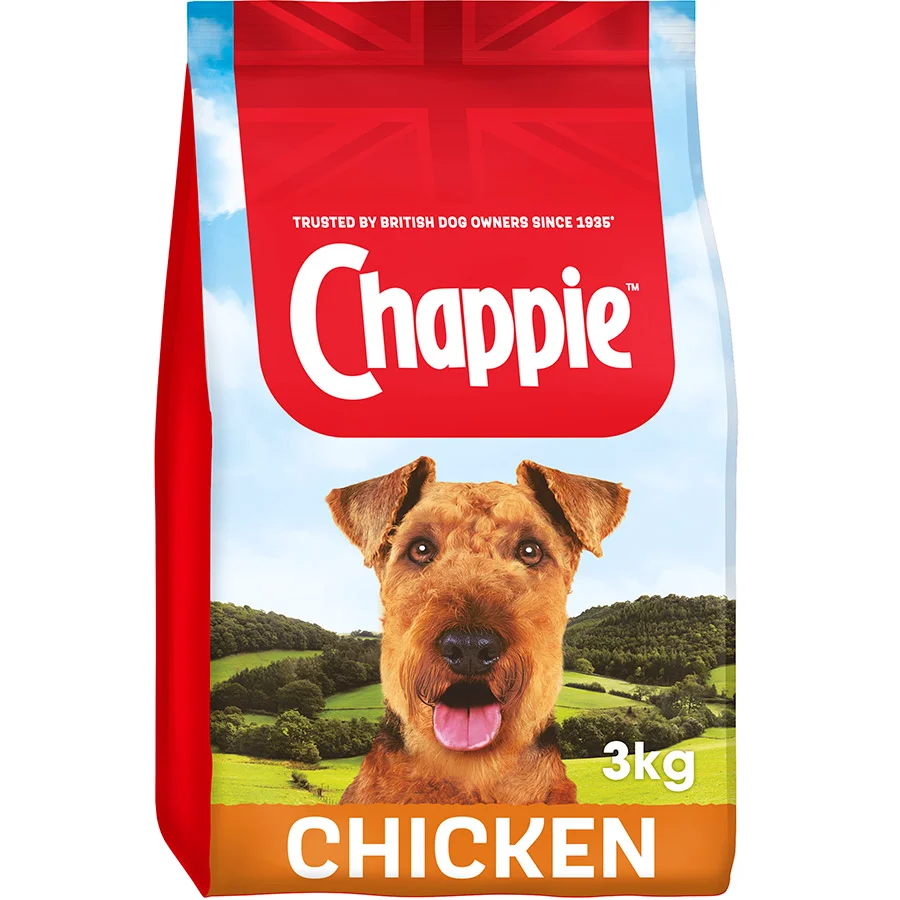 Convenient Chappie Complete Adult Dry Dog Food Chicken Wholegrain Ce 3kg Premium