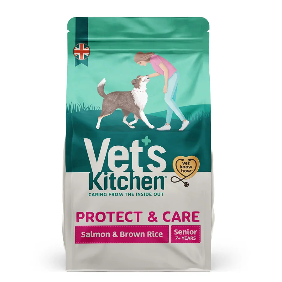 Fine Crafted Vet x27 s Kitchen Protect Care Senior Dry Dog Food Salmon Brown Rice 7.5kg Prestigious