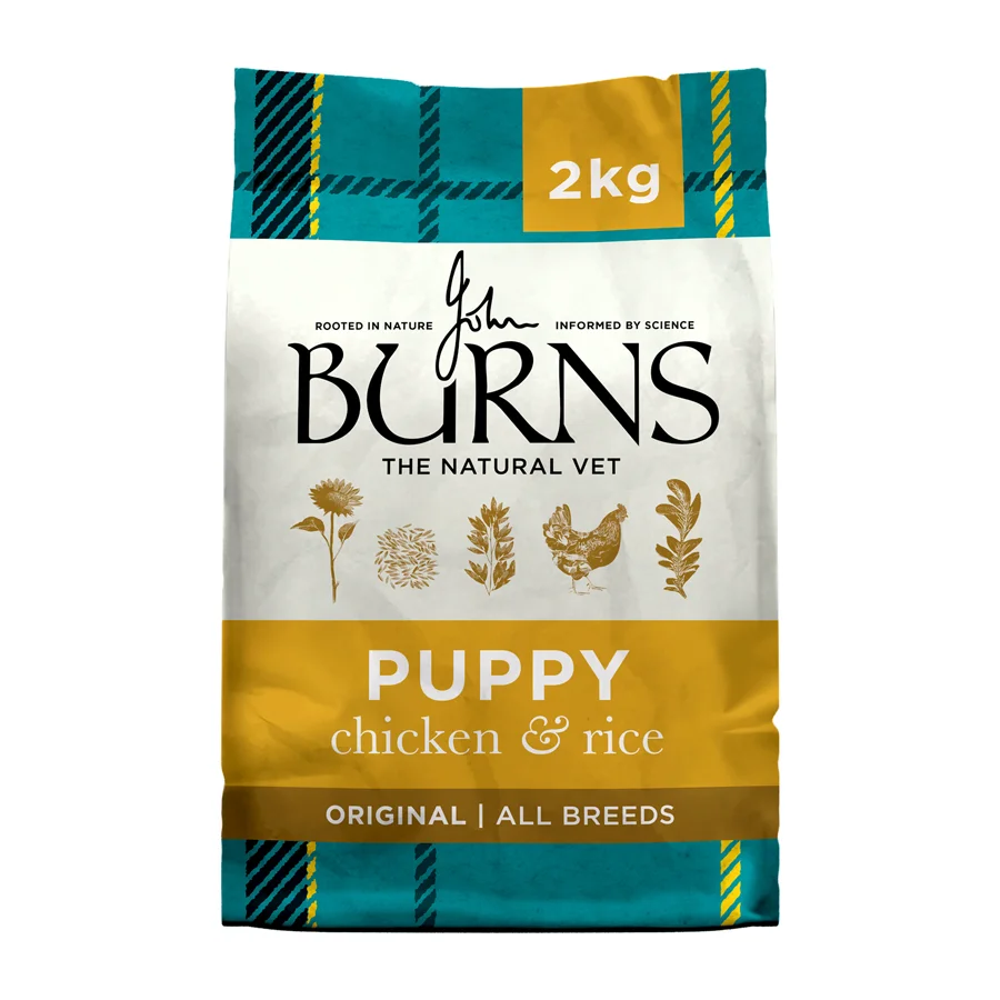 Superior Burns Puppy Dry Dog Food Chicken Rice 2kg Fine