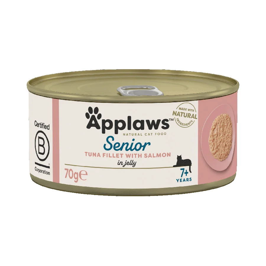 High-Performance Applaws Natural Wet Senior Cat Food Tuna with Salmon in Jelly Effective