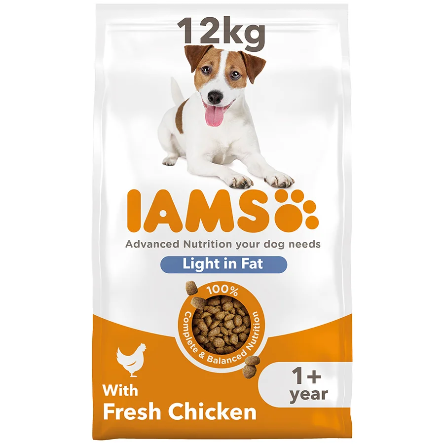 Safe Iams Light in Fat Adult Dry Dog Food Chicken 12kg Superior
