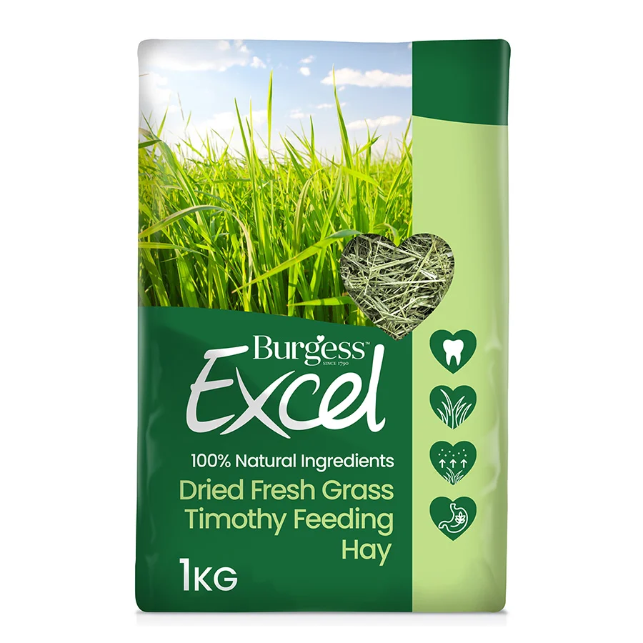 Organic Burgess Excel Feeding Hay Dried Grass 1kg Smart