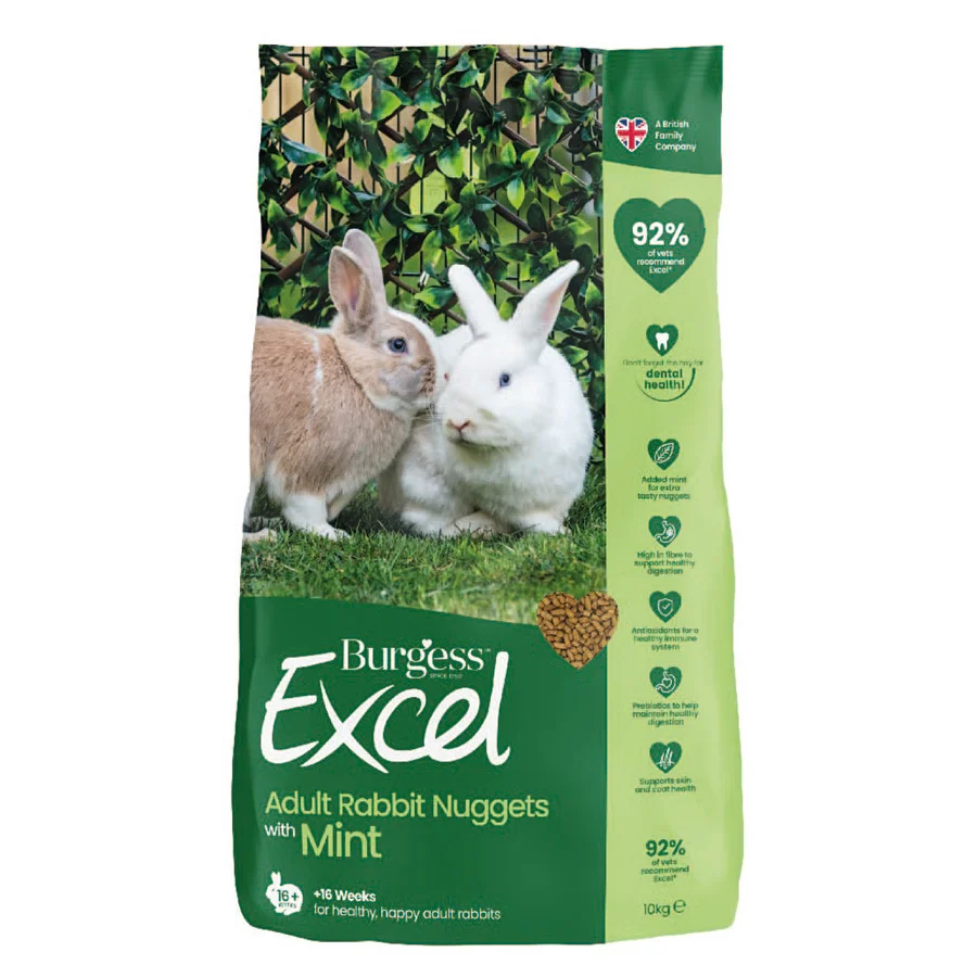 Healthy Burgess Excel Rabbit Nuggets with Mint 10kg Exceptional