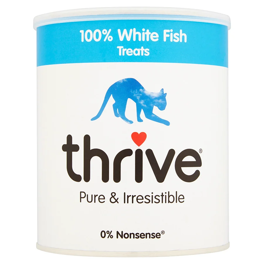 Prestigious Thrive Cat Treats ze Dried White Fish 110g Relaxed