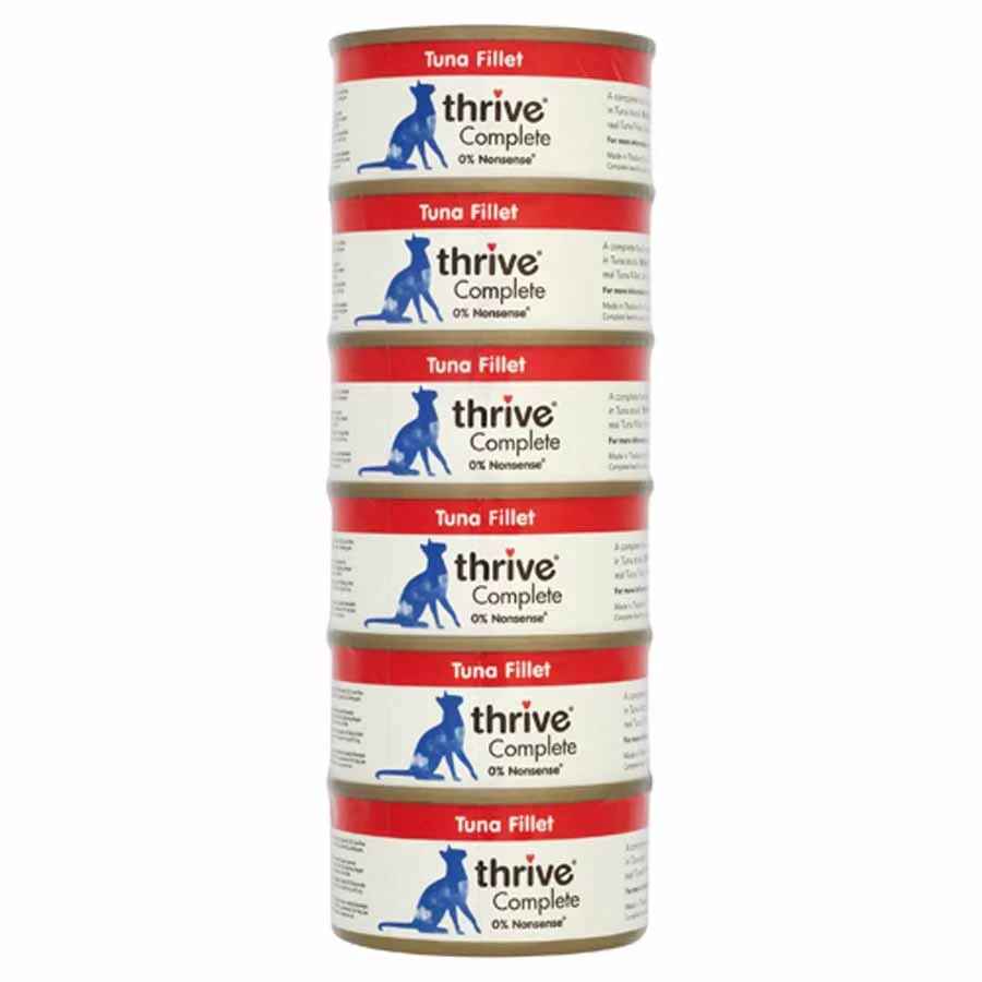 Recyclable Thrive Complete Adult Cat Wet Food Tuna 6x75g Expertly Made