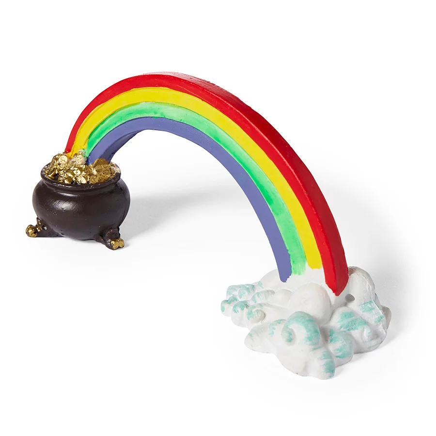 High-End Pets at Home Rainbow Pot of Gold Aquarium Ornament Natural