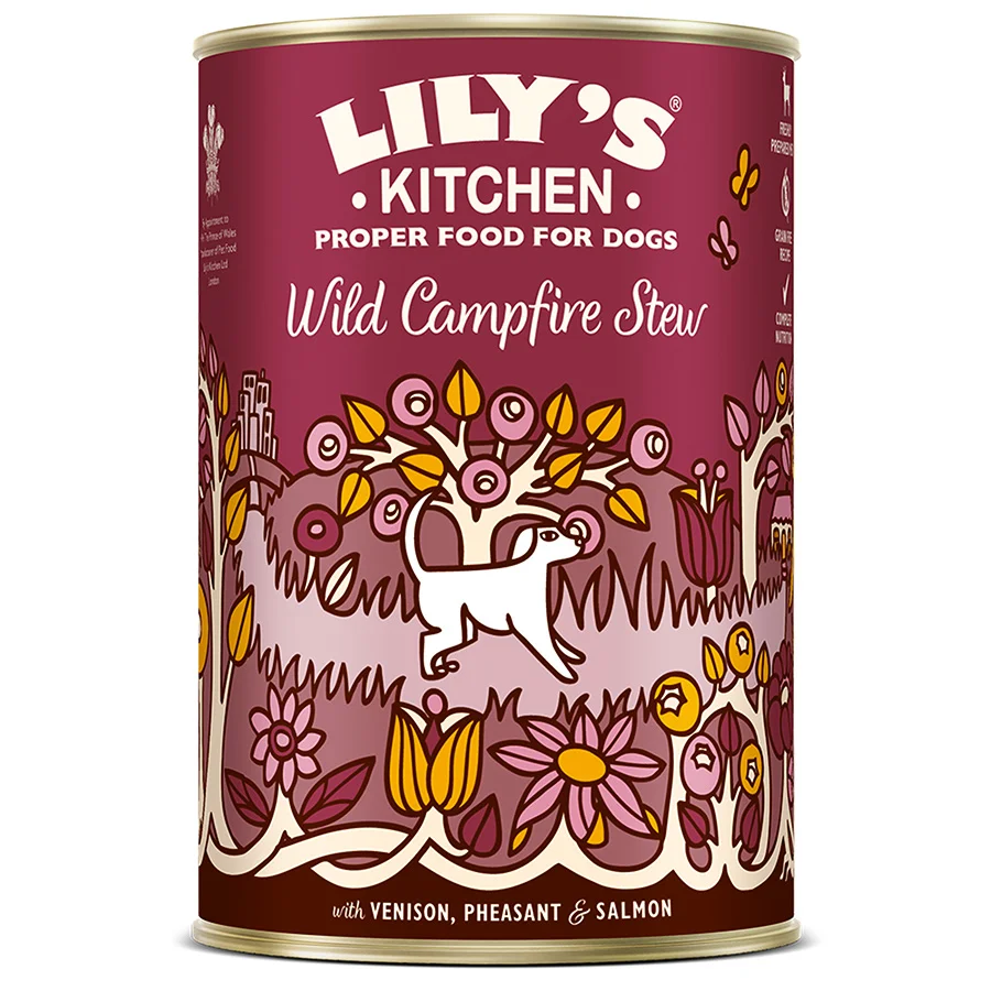 Expertly Made Lily x27 s Kitchen Wild Campfire Stew Adult Wet Dog Food Venison 400g Innovative