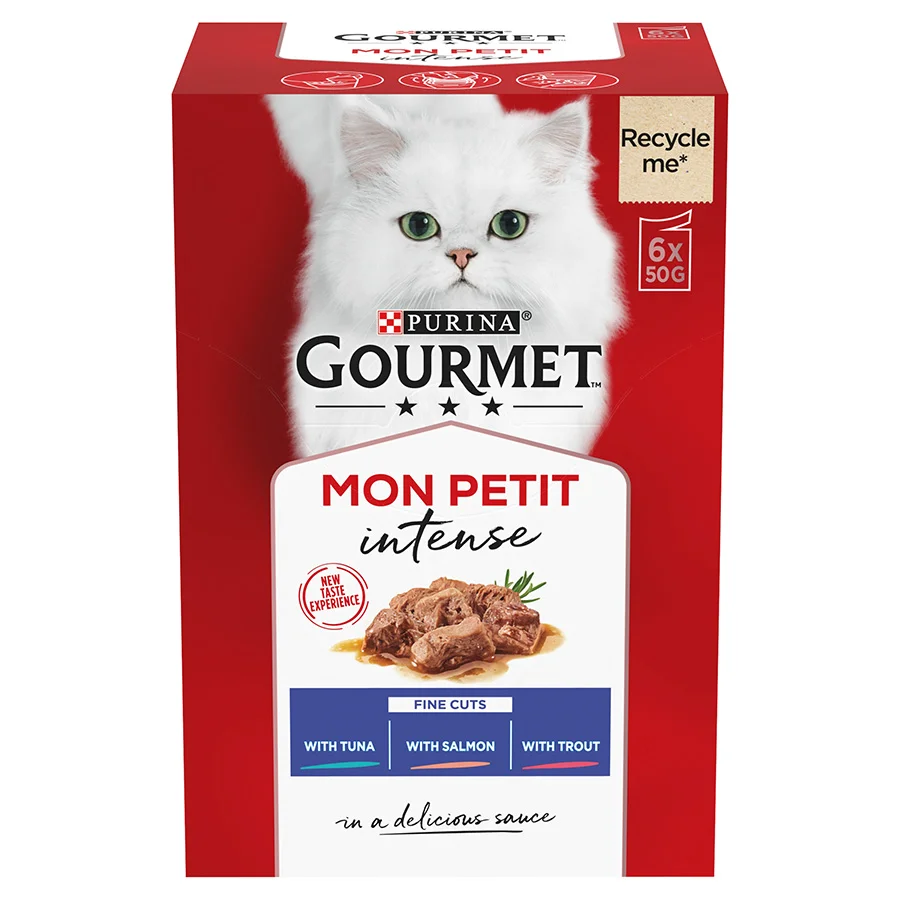 Superior Gourmet Mon Petit Wet Cat Food Tuna， Salmon Trout 6x50g Safe