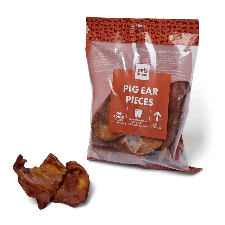 Carefully Designed Pets at Home Pig Ear Dog Treats 7 Pack Relaxed