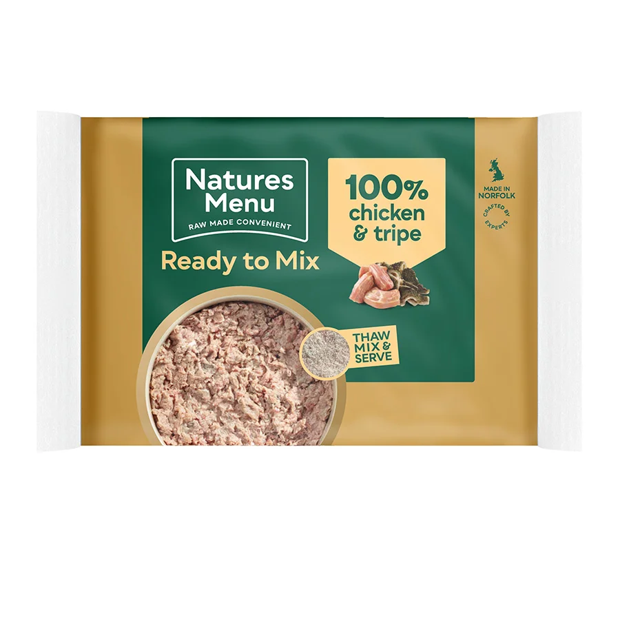Professional Natures Menu Frozen Dog Food Chicken Tripe 12x400g Minimalist