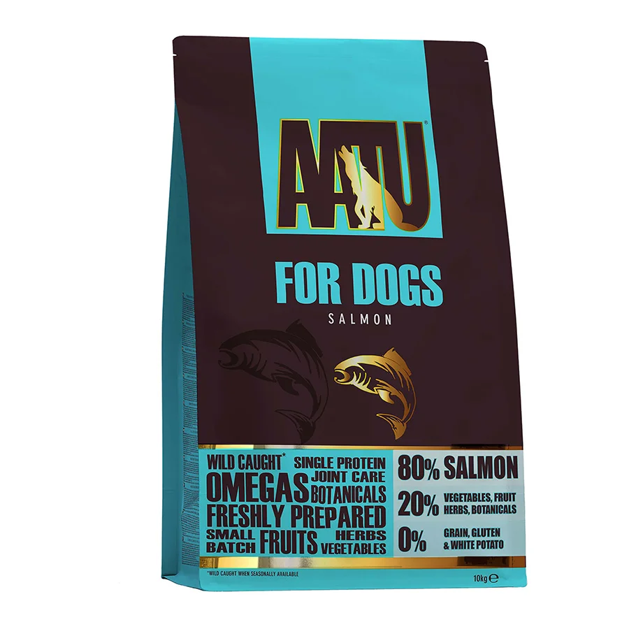 Authentic AATU 80 20 Adult Dry Dog Food Salmon 10kg Efficient