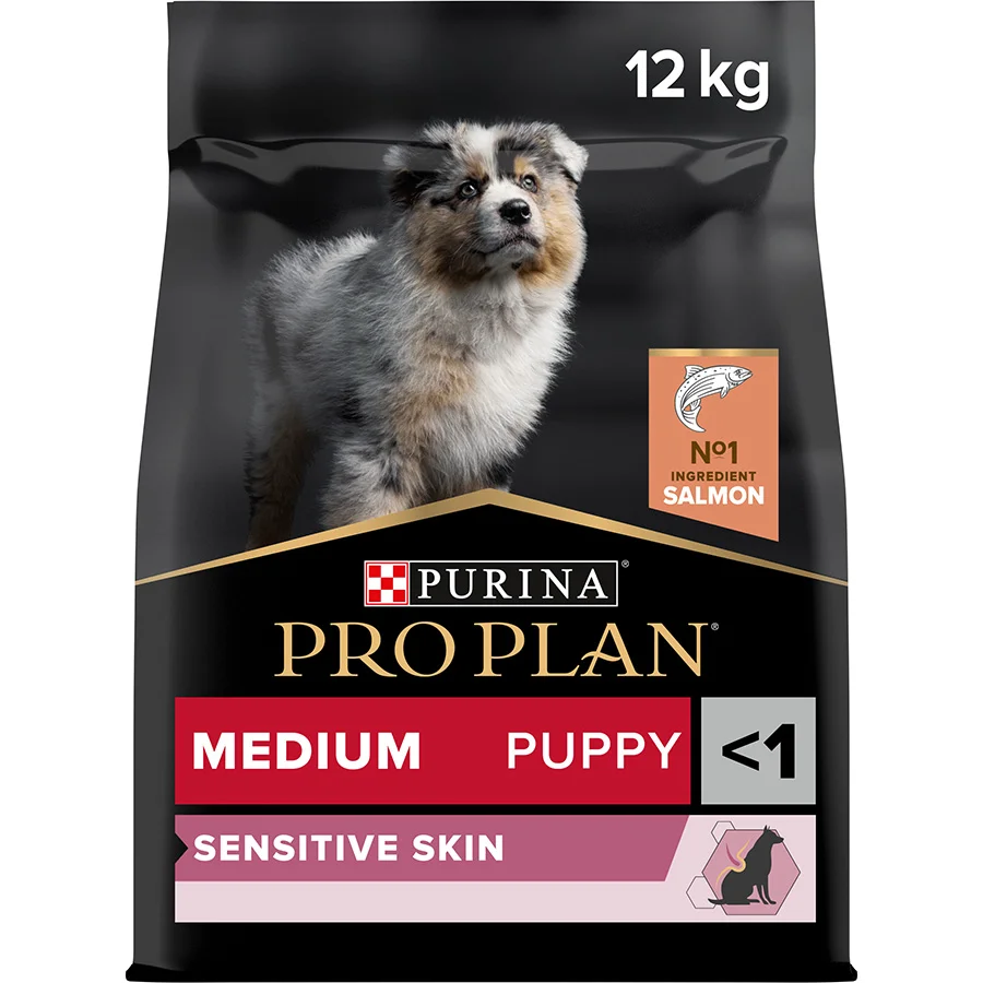 Genuine Pro Plan Sensitive Skin Medium Puppy Dry Dog Food Salmon 3kg Smart