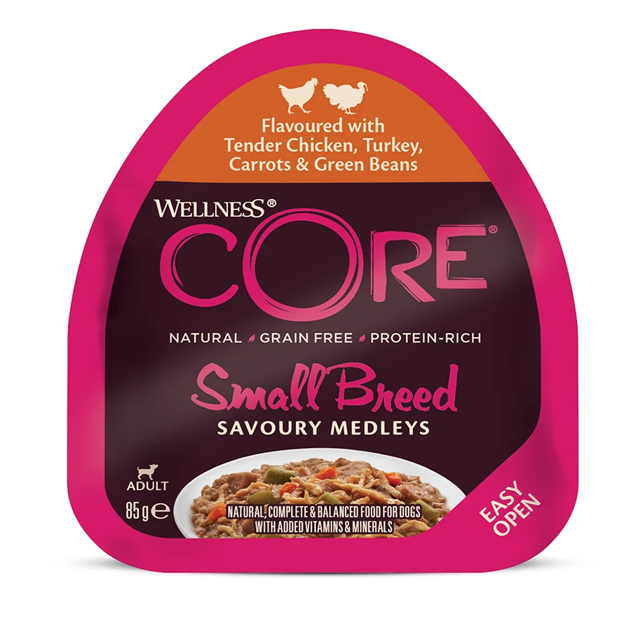 Pure Wellness Core Small Breed Dog Food Chicken Turkey 85g Contemporary