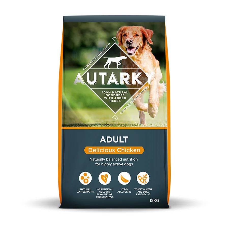 Enhanced Autarky Complete Adult Working Dry Dog Food Chicken 12kg Carefully Designed