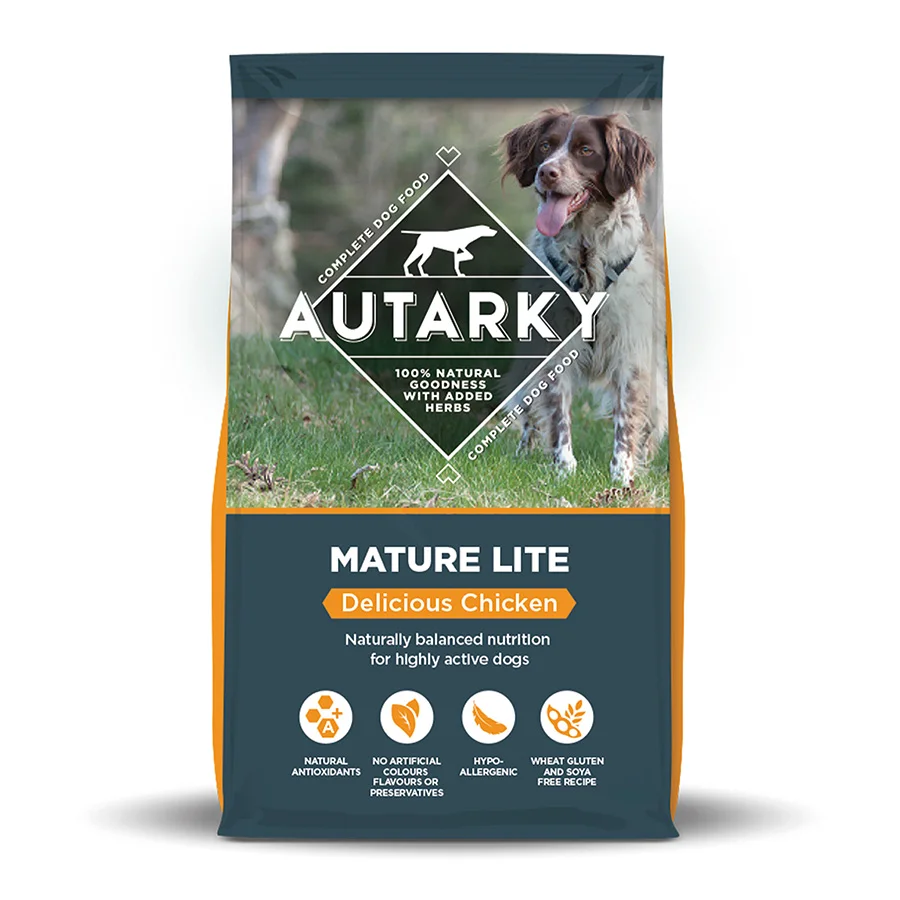 Exceptional Autarky Complete Working Mature Dry Dog Food Lite Chicken 12kg Proven
